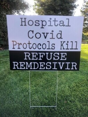 Refuse Remdesivir yard sign